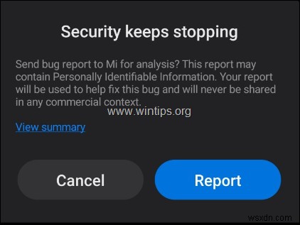 【解決済み】Xiaomiスマホで「セキュリティが停止し続けています」と表示されるバグの直し方