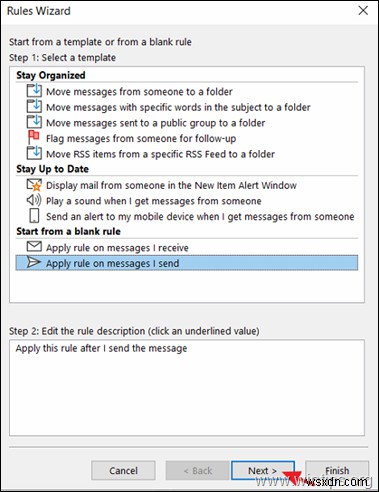 Outlook 2016/2019でIMAPアカウントの送信済みメールの保存先を変更する方法
