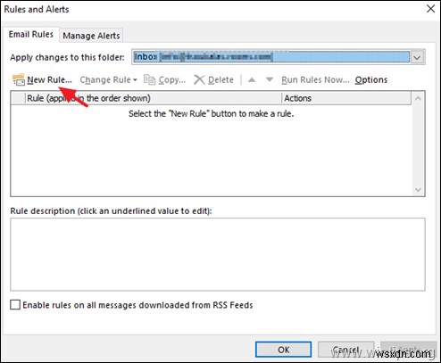 Outlook 2016/2019でIMAPアカウントの送信済みメールの保存先を変更する方法