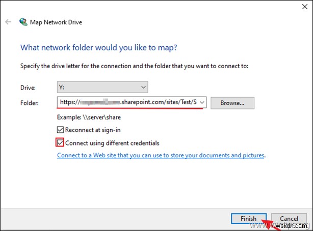 Windows エクスプローラーで SharePoint をネットワークドライブとしてマップする方法