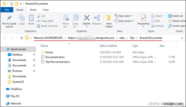 Windows エクスプローラーで SharePoint をネットワークドライブとしてマップする方法