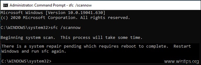 【Windows 10】SFCコマンドで「再起動を完了する必要がある保留中のシステム修復があります」エラーが出たときの対処法