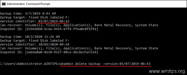 Windows Server 2016/2012でバックアップを削除する方法|wbadminコマンドの使い方を徹底解説