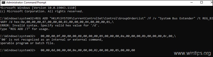 REG ADDコマンドでREG_BINARYレジストリ値を追加する方法