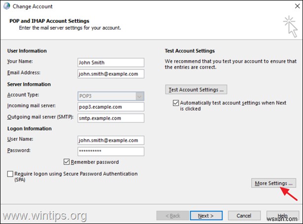 Outlook 2019以前のバージョンでメールアカウント設定を変更する方法