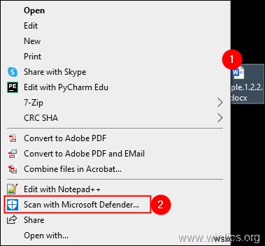 Windows Defenderでフォルダ・ファイル・システム全体をスキャンしてマルウェアを検出する方法
