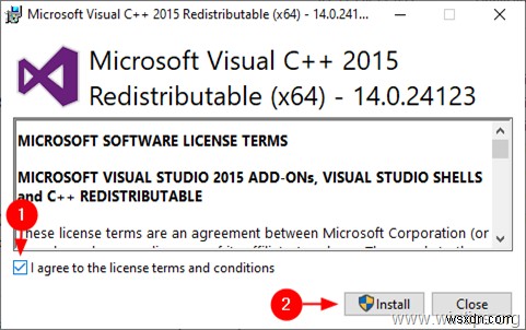 Visual C++ 2015 再頒布可能パッケージ(ランタイムライブラリ)のインストール手順とエラー解決法