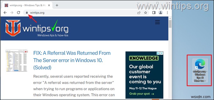 Chrome・Firefox・EdgeでWebサイトのショートカットをデスクトップに作成する方法