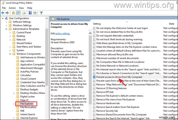 Windows 10で特定のユーザーや全ユーザーのローカルドライブへのアクセスを制限する3つの方法