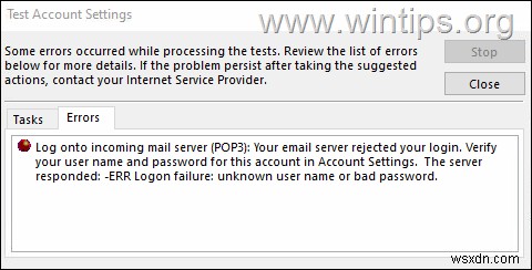 Outlookエラー0x800CCC92の解決方法｜Office365 POP3サーバーへのログオン失敗を修正