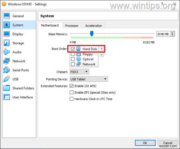 VirtualBoxで「FATAL: No bootable medium found! System halted」エラーが出たときの解決方法