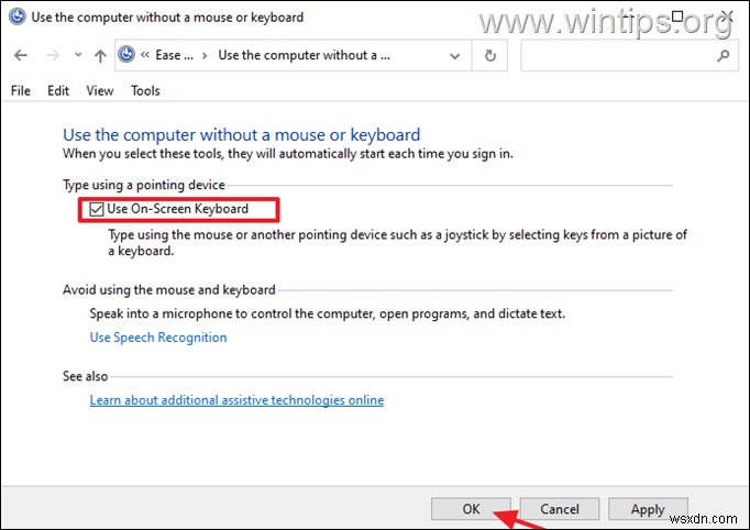 Windows 10でオンスクリーンキーボードを有効・無効にする4つの方法
