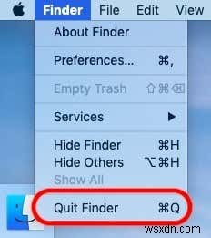 【Mac】Finderメニューに「終了」コマンドを追加してFinderを完全に終了させる方法