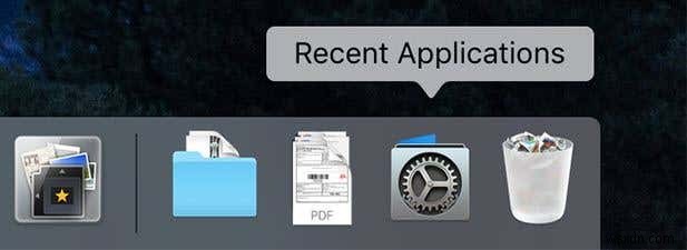 macOSのDockから「最近使った項目」にすばやくアクセスする方法