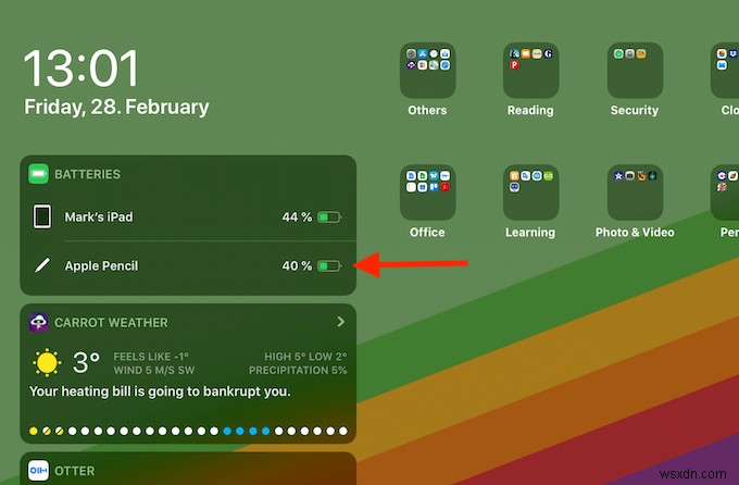 Apple Pencilのバッテリー残量を確認する方法【iPadウィジェット活用術】