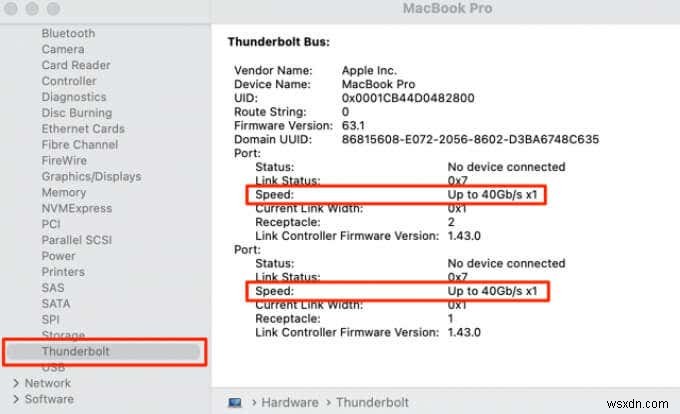 Macの全USB-Cポートの速度を確認する方法｜Thunderboltとの違いも解説