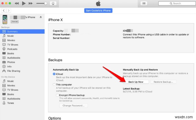 iPhoneのメッセージをバックアップして削除し、ストレージ容量を節約する方法