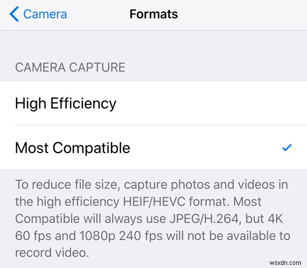 iPhone 8 Plus/Xで4K 60fps動画撮影オプションが表示されないときの対処法