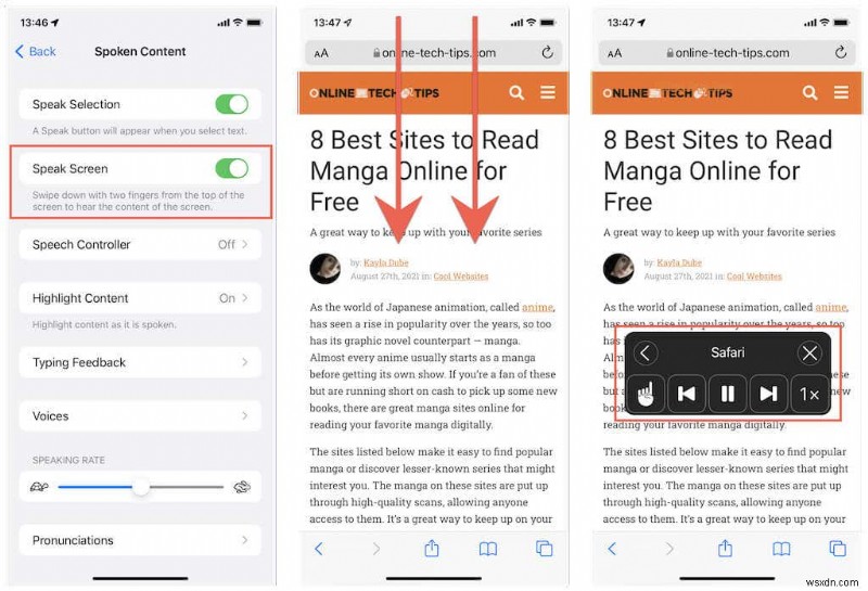 iPhoneでテキストを読み上げさせる方法｜「読み上げコンテンツ」の使い方を徹底解説