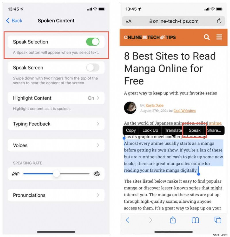 iPhoneでテキストを読み上げさせる方法｜「読み上げコンテンツ」の使い方を徹底解説