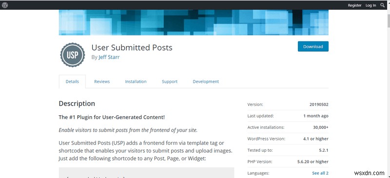 WordPressプラグイン「User Submitted Posts」に任意ファイルアップロードの脆弱性(ver=20190426)