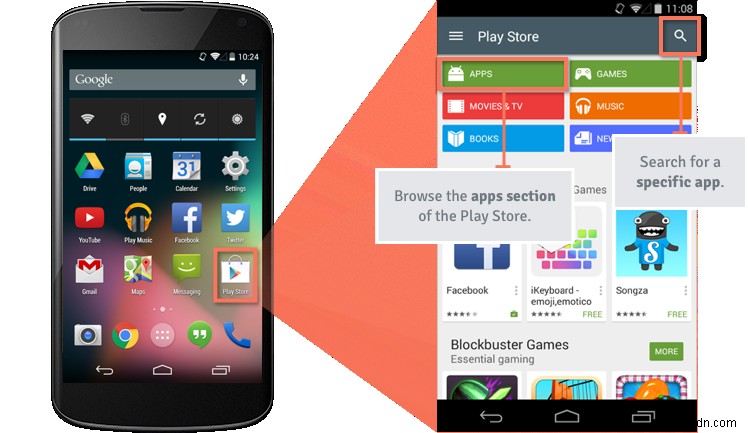 Androidの基本:Playストアでアプリをダウンロードする方法