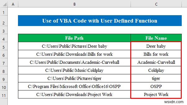 【Excel】パスからファイル名だけを抽出する6つの簡単な方法