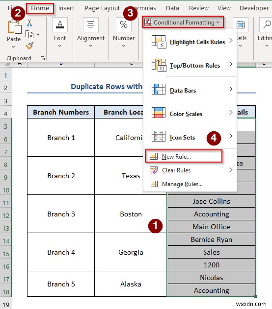 Excelで重複データを検索して強調表示する方法（3つの便利なテクニック）