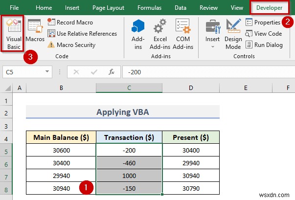 Excelで負の数を赤く表示する4つの簡単な方法