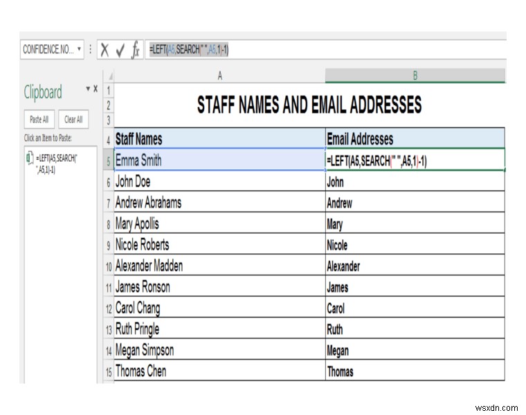 【Excel】フラッシュフィルとTEXT関数で1つの列からメールアドレスを一括作成する方法