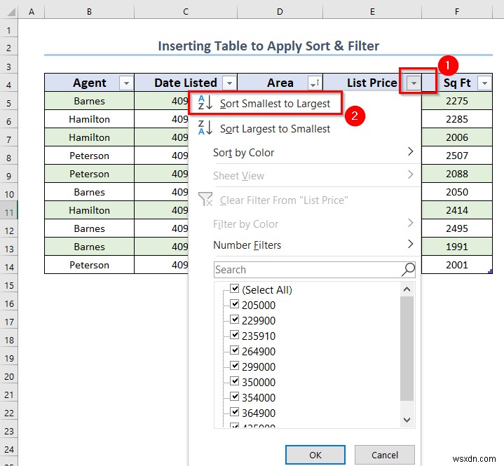 Excel テーブルで並べ替えとフィルターを使いこなす方法(4つの基本テクニック)