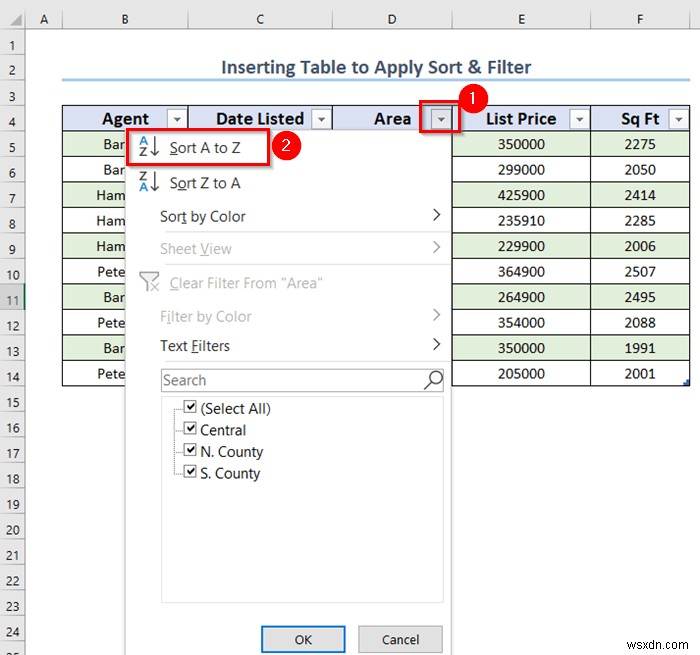Excel テーブルで並べ替えとフィルターを使いこなす方法(4つの基本テクニック)