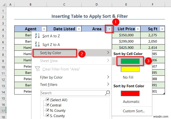 Excel テーブルで並べ替えとフィルターを使いこなす方法(4つの基本テクニック)