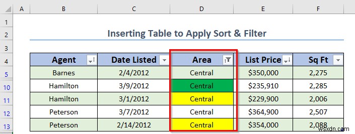 Excel テーブルで並べ替えとフィルターを使いこなす方法(4つの基本テクニック)