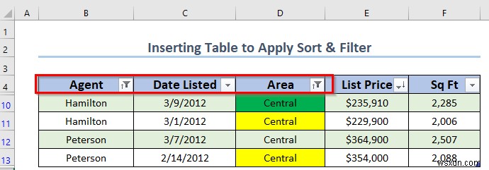 Excel テーブルで並べ替えとフィルターを使いこなす方法(4つの基本テクニック)