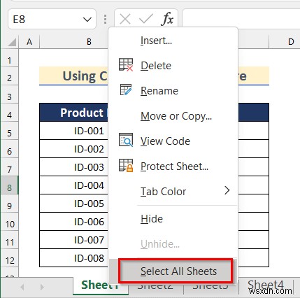 Excelで選択したワークシートを中央に配置するコマンドを実行する4つの方法