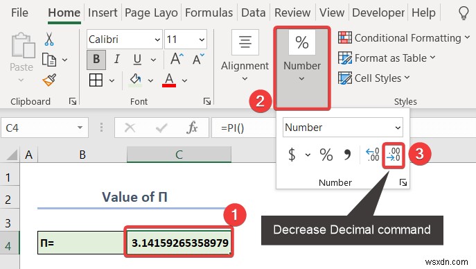 Excelで数式を使わずに数値を丸める3つの簡単な方法
