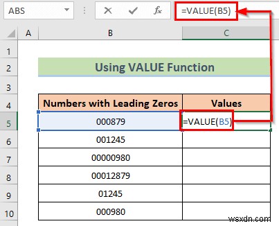 Excelで先頭のゼロを削除する8つの簡単な方法