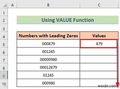 Excelで先頭のゼロを削除する8つの簡単な方法
