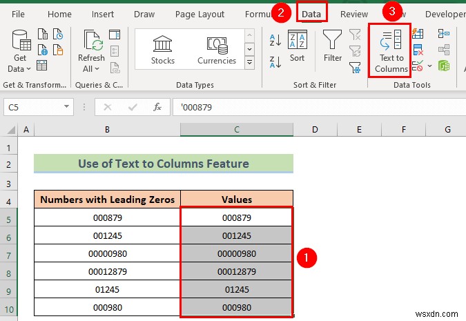 Excelで先頭のゼロを削除する8つの簡単な方法