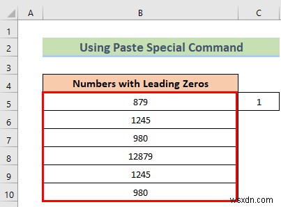 Excelで先頭のゼロを削除する8つの簡単な方法