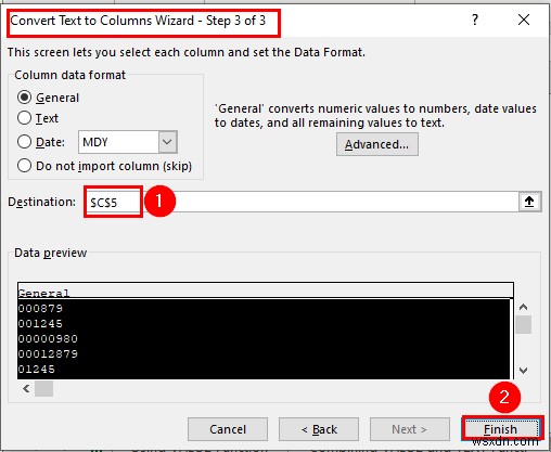 Excelで先頭のゼロを削除する8つの簡単な方法