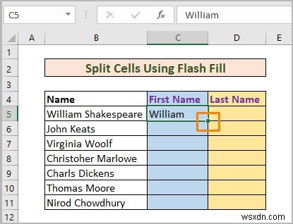 【保存版】Excelでセルを2つに分割する5つの便利な方法