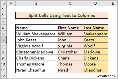 【保存版】Excelでセルを2つに分割する5つの便利な方法
