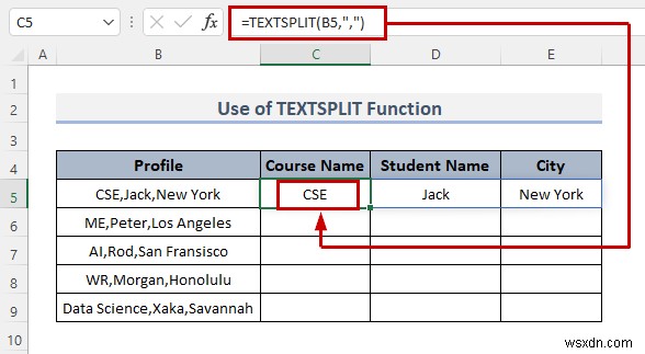 Excelの数式で区切り文字を基準にセルを分割する8つの方法