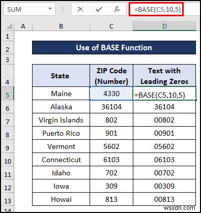 Excelで数値を先頭ゼロ付きのテキストに変換する9つの方法