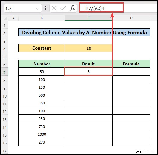 【Excel】複数のセルを一括で割り算する方法|除算式の実例5選