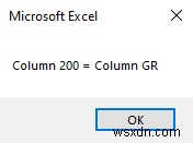 Excel VBAで列番号を列文字に変換する3つの方法