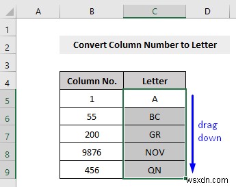 Excel VBAで列番号を列文字に変換する3つの方法