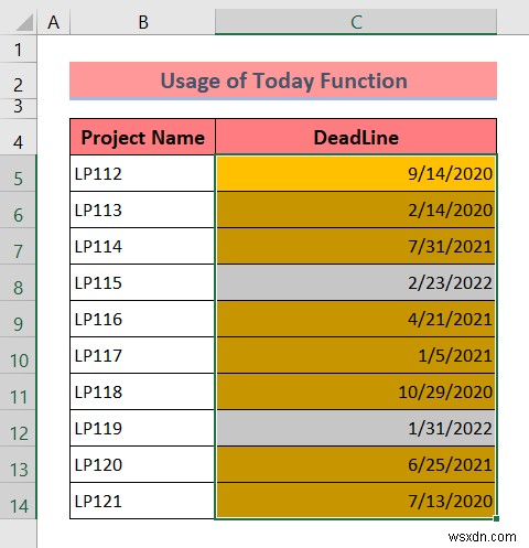 Excelで期限切れの日付を条件付き書式で強調表示する3つの方法